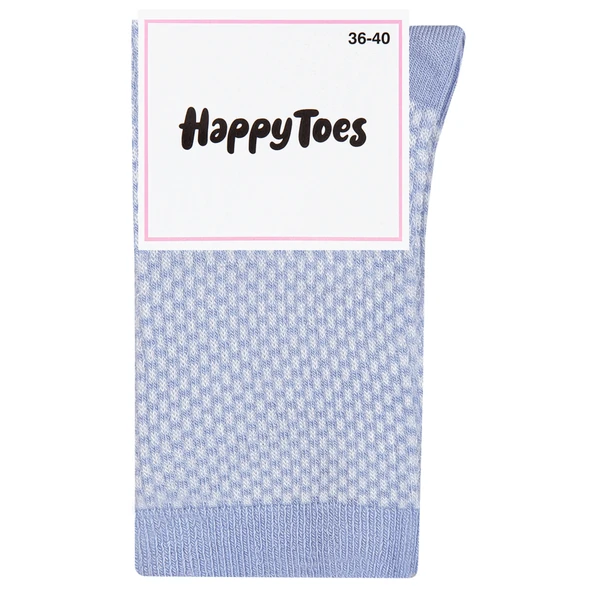 Happy Toes Kadın Kareli Viskon Çorap 36-40 (5'li Paket) ürün görseli 1