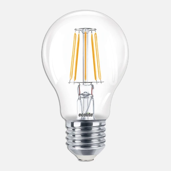 Ecolite Led Filament A60 11 W Sarı 2800K E27 LED Ampul (4'li Paket) ürün görseli 1