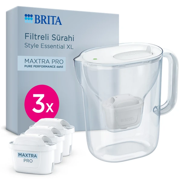Brita Style Essential XL 3 Filtreli Sürahi Beyaz ürün görseli 1