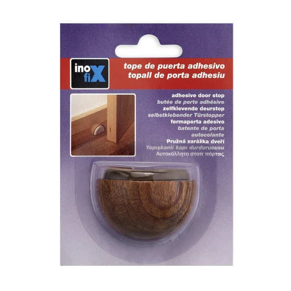 Inofix Yapışkanlı Ahşap Kapı Stoperi Sapelly (2'li Paket) ürün görseli 1