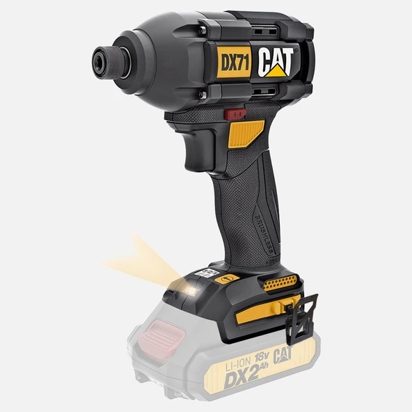 CAT DX71B 18Volt 215Nm Kömürsüz Profesyonel Şarjlı Darbeli Tornavida(Akü ve Şarj Cihazı Dahil Değildir.) ürün görseli 1