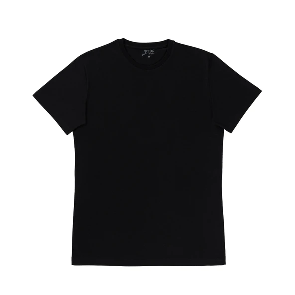 Brix Basic O Yaka Siyah Erkek Tshirt XL (4'li Paket) ürün görseli 1