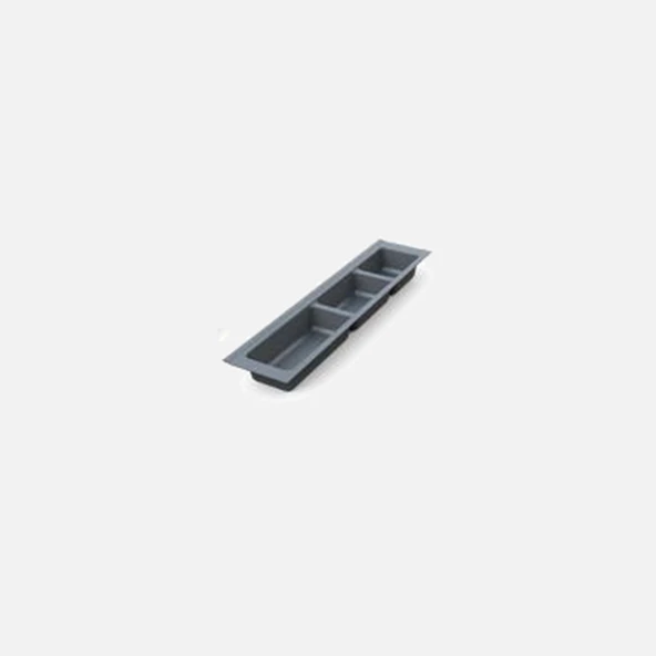 Adilon Üç Bölmeli Kaşıklık 10 cm Antrasit (5'li Paket) ürün görseli 1