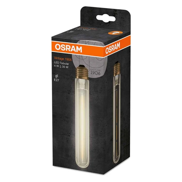 Osram Tubular Fil 4 W Sarı Tubular E27 Duy Led Ampul (4'li Paket) ürün görseli 1