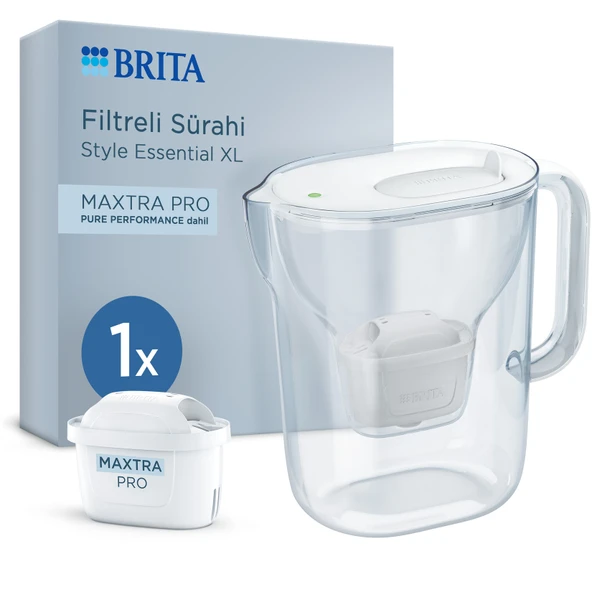 Brita Style Essential XL Filtreli Sürahi Beyaz ürün görseli 1