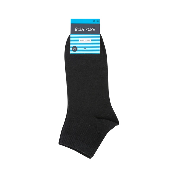 Body Pure 2'li Erkek Yarım Soket Çorabı 40-44 (5'li Paket) ürün görseli 1