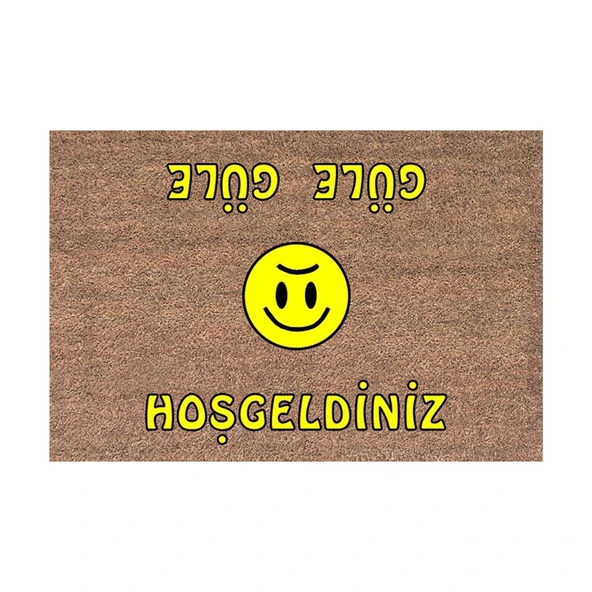 Desan Dikdörtgen 40x60 cm Pvc Koko Flok Paspas Çok Renkli ürün görseli 1