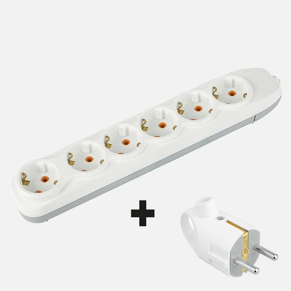 Nilson Quattro 6'lı Topraklı Priz Klemens (3'li Paket) ürün görseli 1