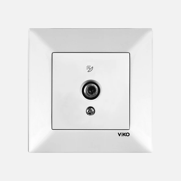 Viko Meridian Beyaz Tvsat Sonlu ürün görseli 1