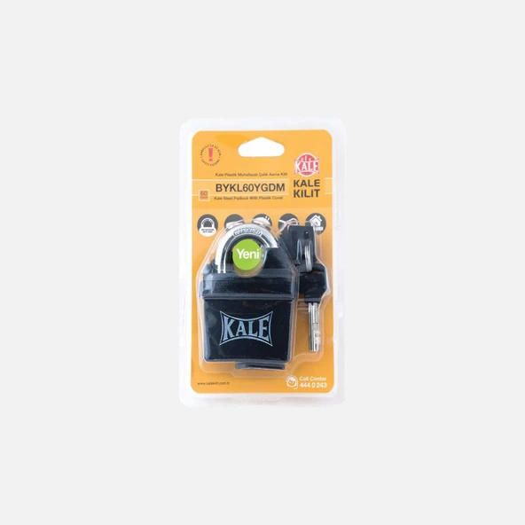 Kale Kilit Plastik Muhafazalı Çelik Asma Kilit 60 mm ürün görseli 1