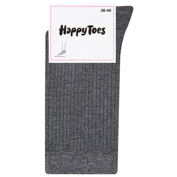 Happy Toes Sim Ribli Kadın Çorap 36-40 (5'li Paket) ürün görseli 1