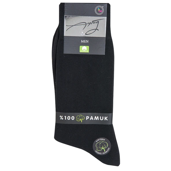 Aytuğ %100 Pamuk Erkek Çorabı (5'li Paket) ürün görseli 1
