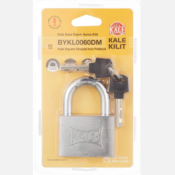 Kale Kilit Demir Asma Kilit 60 mm (2'li Paket) ürün görseli 1