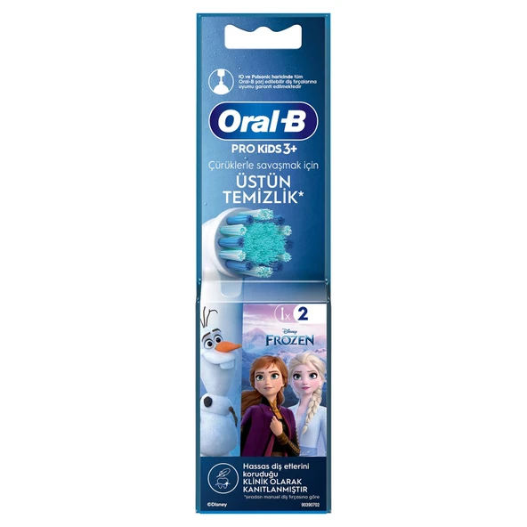 Oral-B Frozen Şarjlı Diş Fırçası Yedek Başlığı Beyaz 2'li (4'li Paket) ürün görseli 1