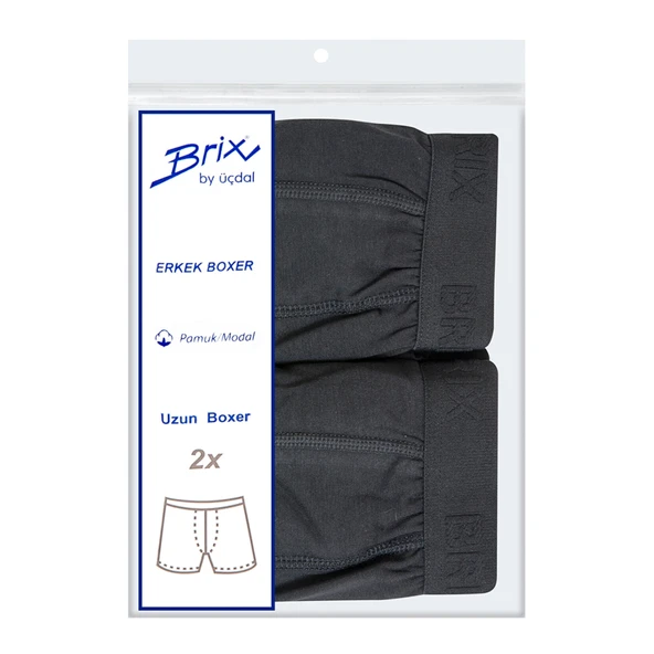 Brix Modal Erkek 2'li Boxer XXL (4'li Paket) ürün görseli 1