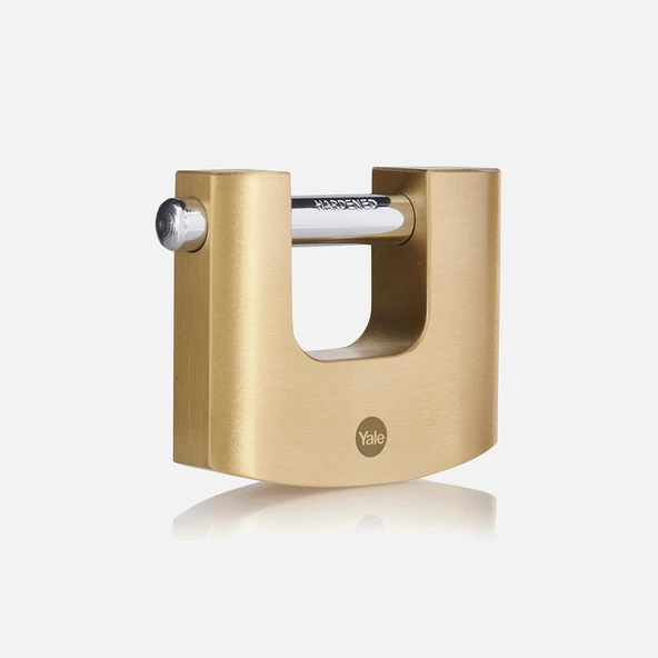 Yale 80mm Oval Kayar Pimli Pirinç Asma Kilit - Blister ürün görseli 1