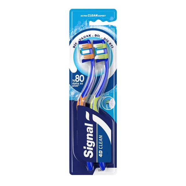 Signal 4D Clean Expert Diş Fırçası 1+1 (2'li Paket) ürün görseli 1