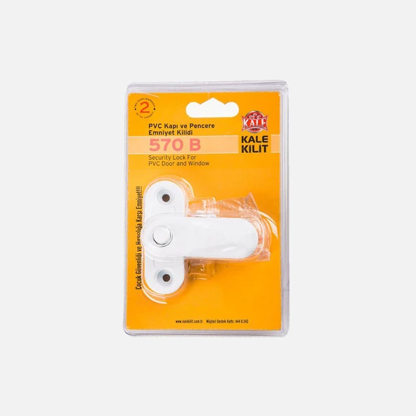 Kale Kilit Pencere Kilit Mandalı Beyaz (3'li Paket) ürün görseli 1
