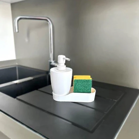 Primanova Pure Hazneli Sıvı Sabunluk Beyaz (4'li Paket) ürün görseli 1