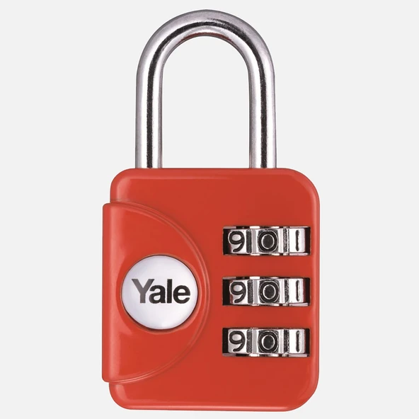 Yale Dar Tip Mini Şifreli Asma Kilit - Karışık Renkli - Blister (4'li Paket) ürün görseli 1