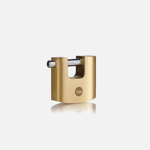 Yale 60 mm Oval Kayar Pimli Pirinç Asma Kilit  - Blister ürün görseli 1