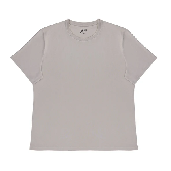 Brix Basic O Yaka Erkek Tshirt Bej L (3'li Paket) ürün görseli 1