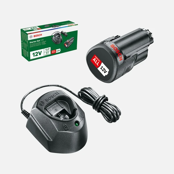 Bosch 12V Akü Başlangıç Seti (1.5 Ah, Tek Akü + GAL1210CV)1600 A01L3D ürün görseli 1