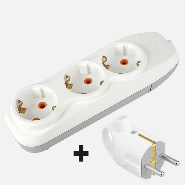 Nilson Quattro 3'lü Topraklı Priz Klemens (4'li Paket) ürün görseli 1