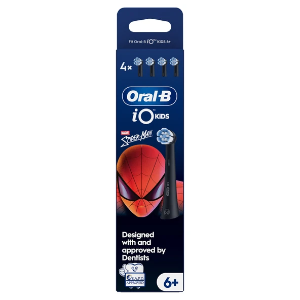 Oral-B iO Çocuk 6+ Spiderman Diş Fırçası Yedek Başlığı 4 Adet ürün görseli 1