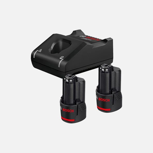 Bosch Gal 12V40 12V Akü Sarj Cihaz Set 2x2,0 Ah ürün görseli 1