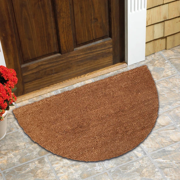 Desan Yarım Ay 40x75 cm Koko-Pvc Paspas Kahverengi ürün görseli 1