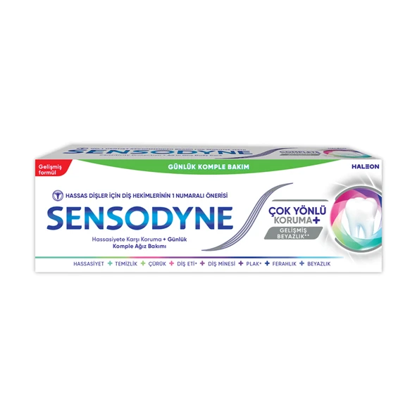 Sensodyne Çok Yönlü Koruma Gelişmiş Beyazlık 50 Ml (5'li Paket) ürün görseli 1