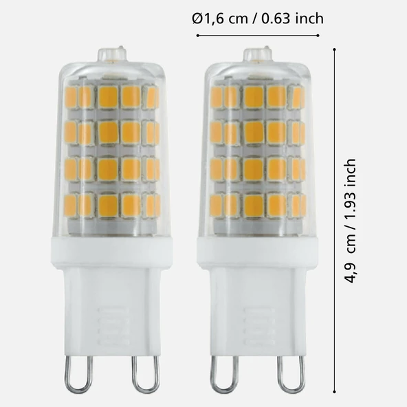 Eglo 3 W Beyaz Led G9 Duy 2`li Led Ampul (4'li Paket) ürün görseli 1