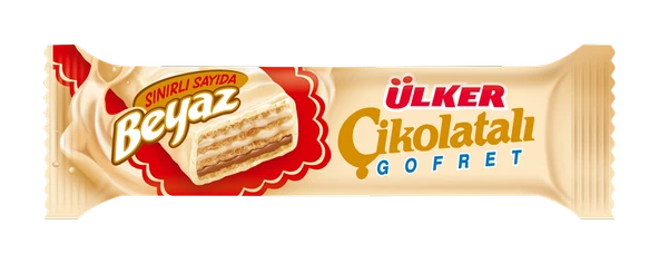 Ülker Çikolatalı Gofret Beyaz 35g 24'lü (6'li Paket) ürün görseli 1