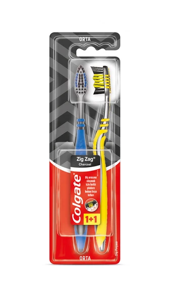 Colgate Zigzag Medium Diş Fırçası 1+1 Adet (4'li Paket) ürün görseli 1