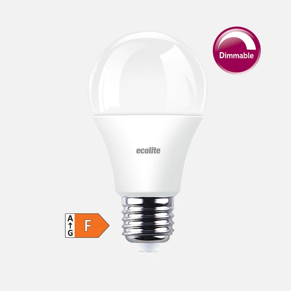 Ecolite Led Dimmerable A60 9W E27 3000K Led Ampul (3'li Paket) ürün görseli 1
