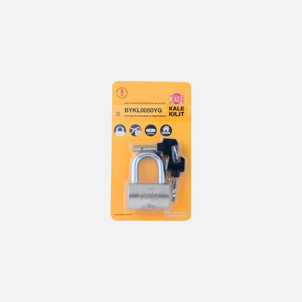 Kale Kilit Yüksek Güvenlikli Çelik Asma Kilit 50 mm (3'li Paket) ürün görseli 1