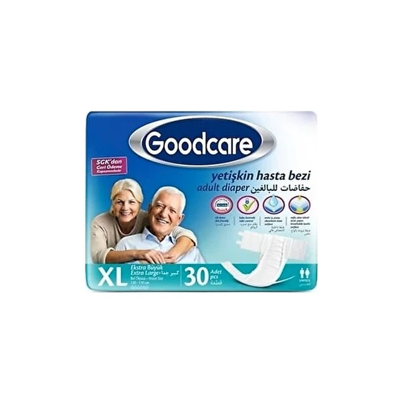 Goodcare Yetişkin Bezi XL 2020 30'lu (4'li Paket) ürün görseli 1
