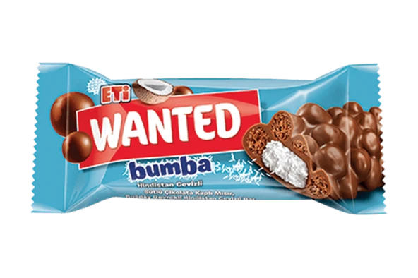 Eti Wanted Bumba Hindistan Cevizli 20 g 24'lü (6'li Paket) ürün görseli 1