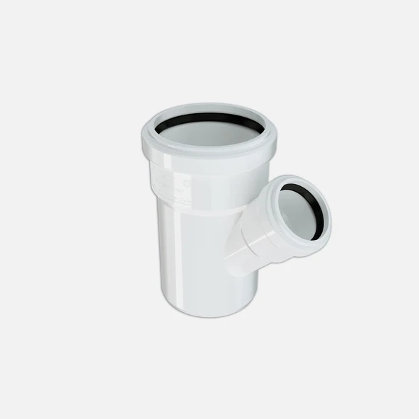 Hakan Boru 110X75 mm Çatal 45 Pvc-U (5'li Paket) ürün görseli 1