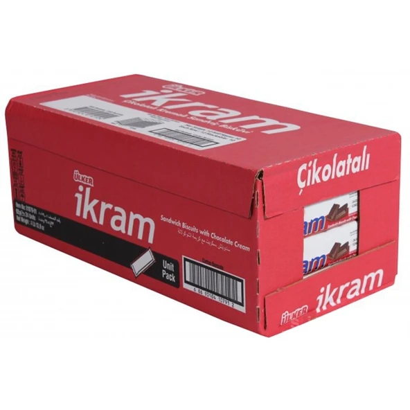 Ülker İkram Çikolata Kremalı Bisküvi 84 g 24'lü (3'li Paket) ürün görseli 1
