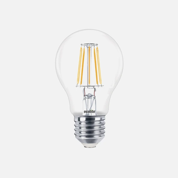 Ecolite Led Filament A60 7W E27 6500K Led Ampul (6'li Paket) ürün görseli 1