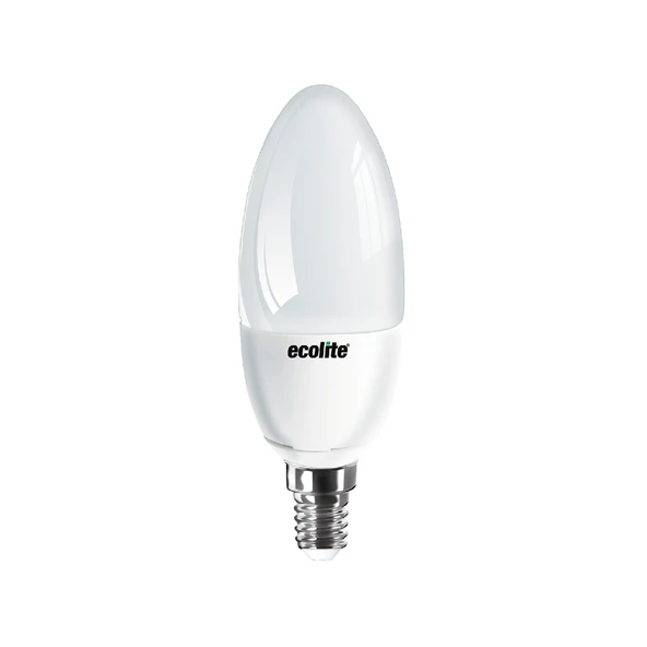 Ecolite Candle 5 W Sarı Mum E14 Duy Led Ampul (7'li Paket) ürün görseli 1