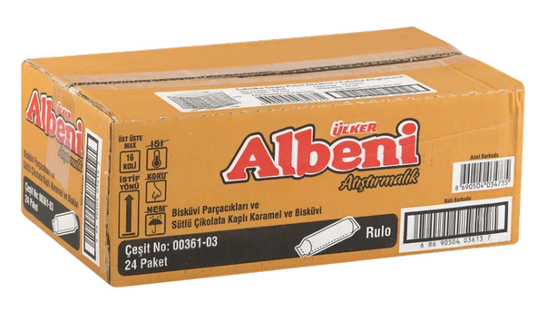 Ülker Albeni Karamelli Bisküvi 72 g 24'lü (5'li Paket) ürün görseli 1