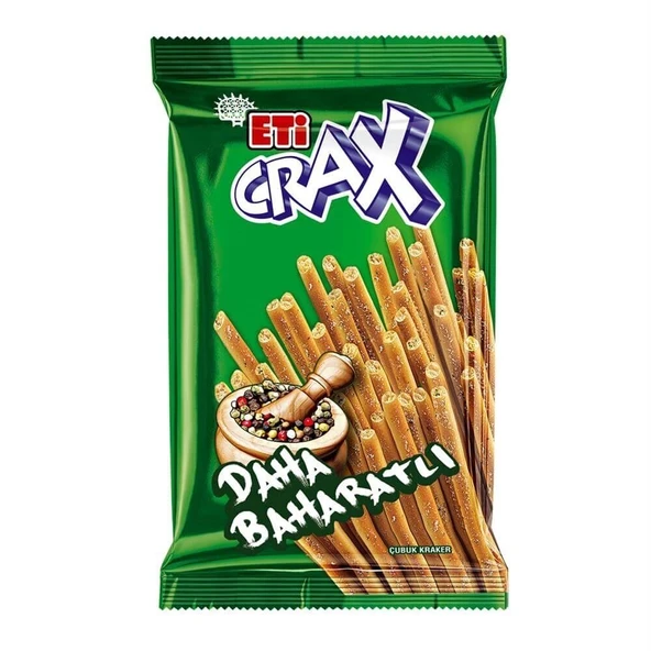 Eti Crax Baharatlı Çubuk Kraker 50 g 20'li (4'li Paket) ürün görseli 1