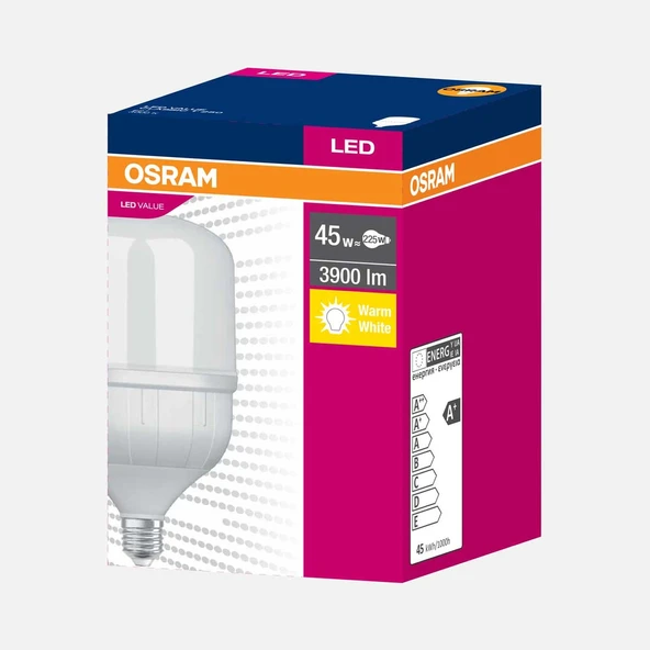 Osram Value Jumbo 45 W Sarı Klasik E27 Duy Led Ampul (2'li Paket) ürün görseli 1