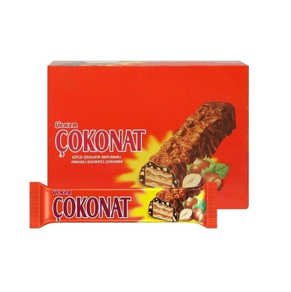 Ülker Çokonat Fındıklı Gofret 33 g 24'lü (5'li Paket) ürün görseli 1
