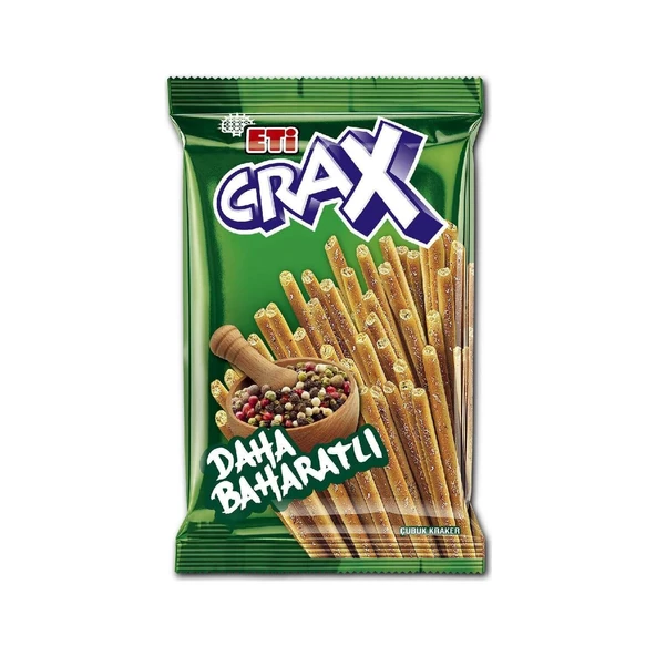 Eti Crax Baharatlı Çubuk Kraker 80 g 17'li (3'li Paket) ürün görseli 1