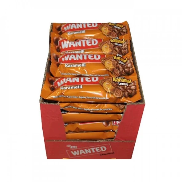 Eti Wanted Karamelli Çikolata 22 g 24'lü (3'li Paket) ürün görseli 1