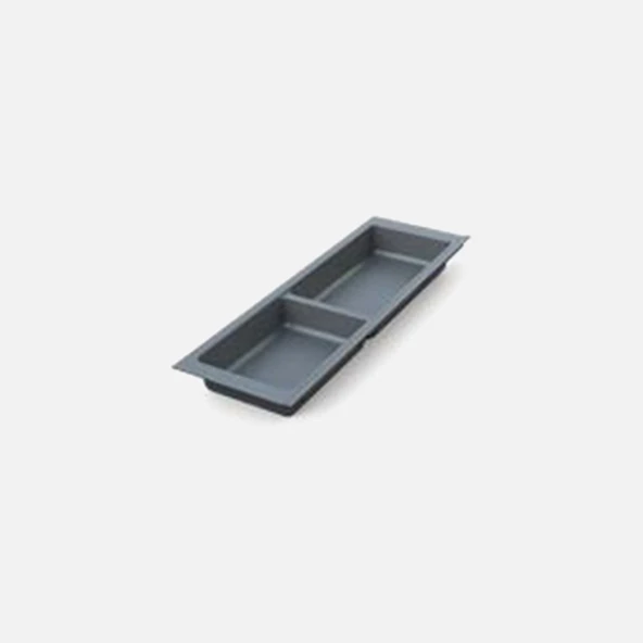 Adilon Kaşıklık 157 mm Çift Bölme Antrasit (4'li Paket) ürün görseli 1